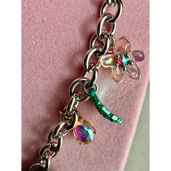 New Betsey Johnson Sparkly Dragonfly Necklace - Picture 5 of 6